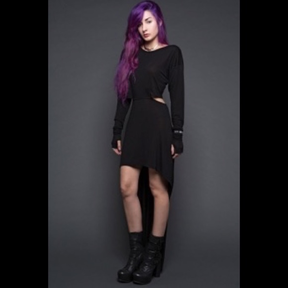 New Lip Service Ghost Dancer Dress Lace Up Back